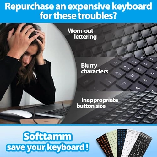 Russian Keyboard Stickers - Cyrillic Pack