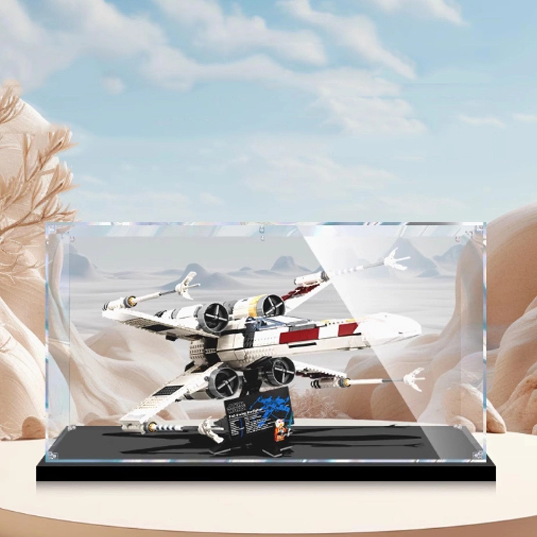 PHOVKFR Acrylic Display Box for LEGO X-Wing Starfighter 75355 - 3mm thickness