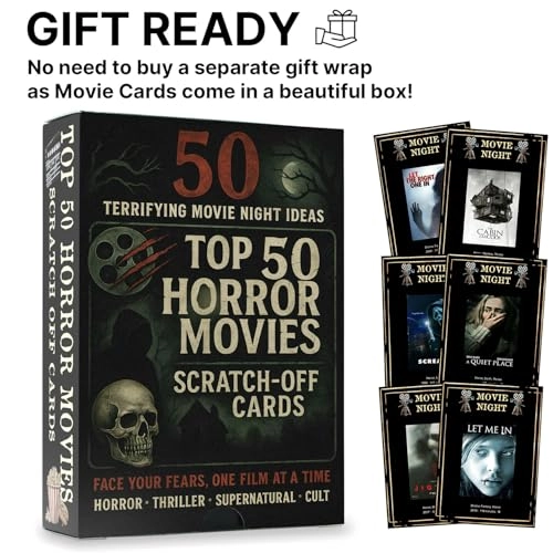 Horror Movies Scratch Off Cards - English Adult