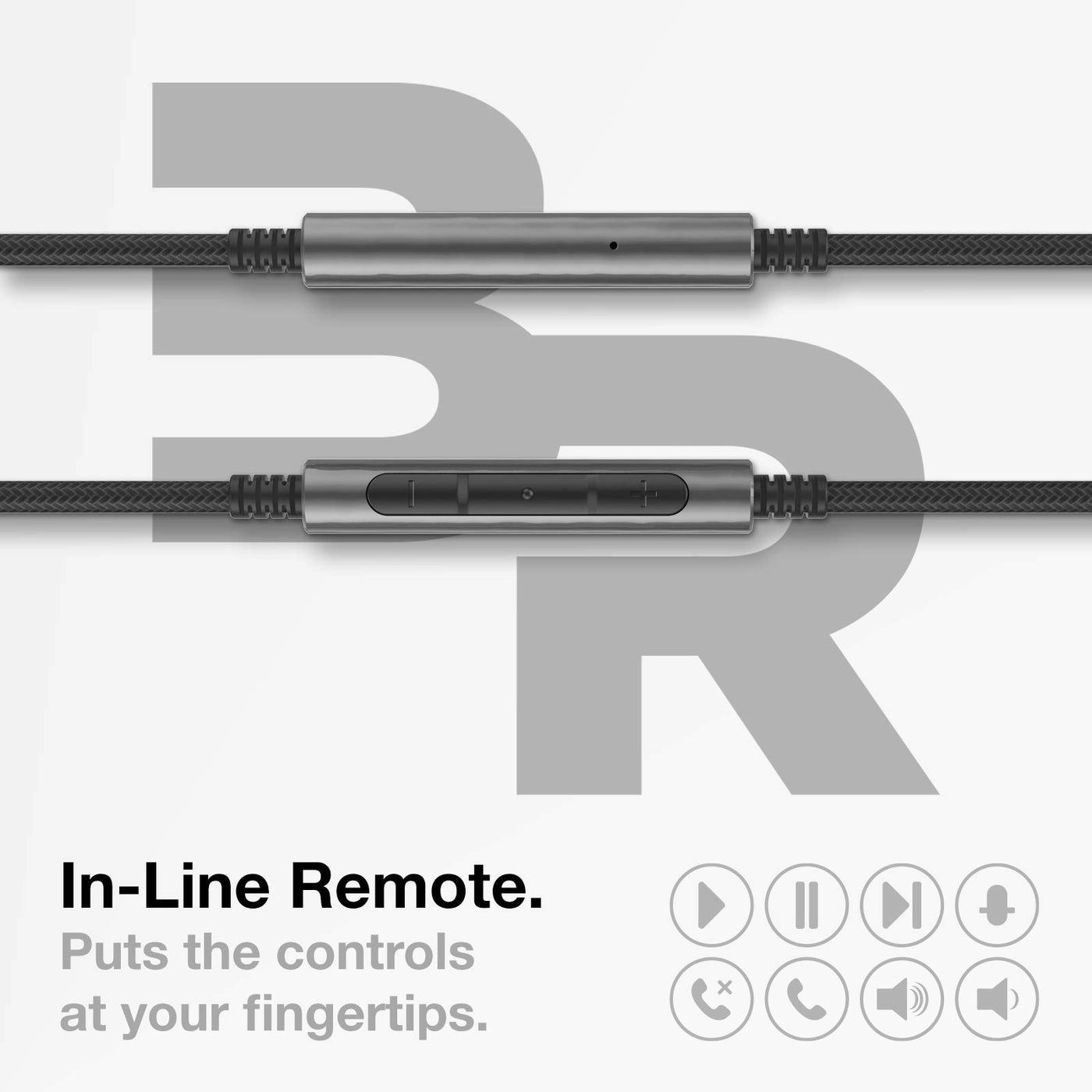Thore - USB-C to 3.5mm Audio Cable Inline Remote Mic Volume Control
