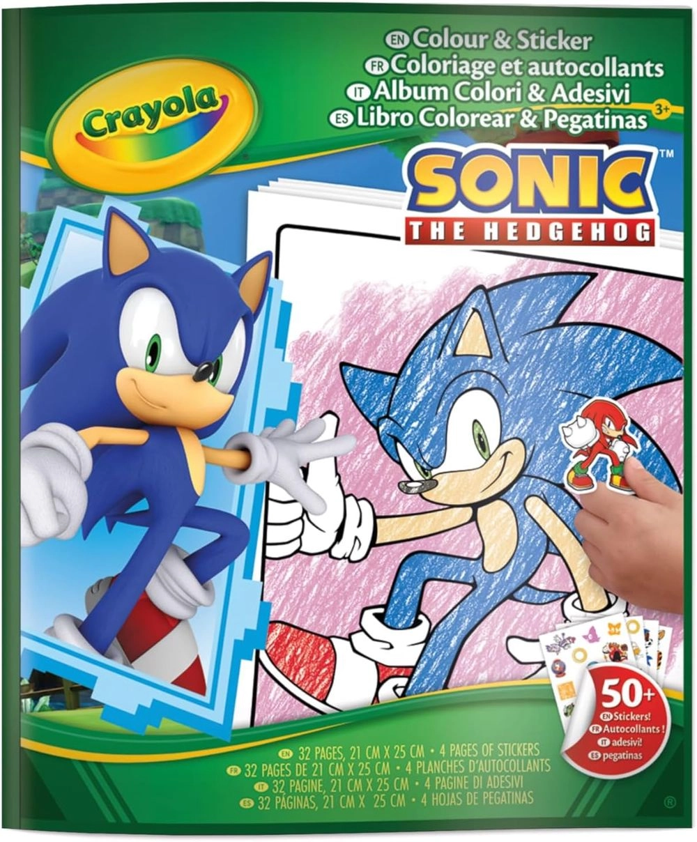 Sonic The Hedgehog Activity Sticker Book 4 pcs