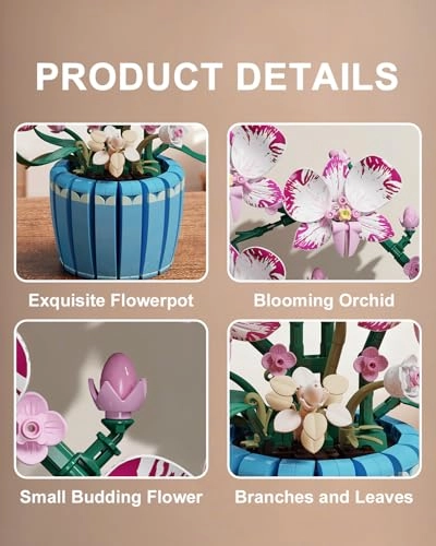 Orchid Building Set - Orchid 779 pcs