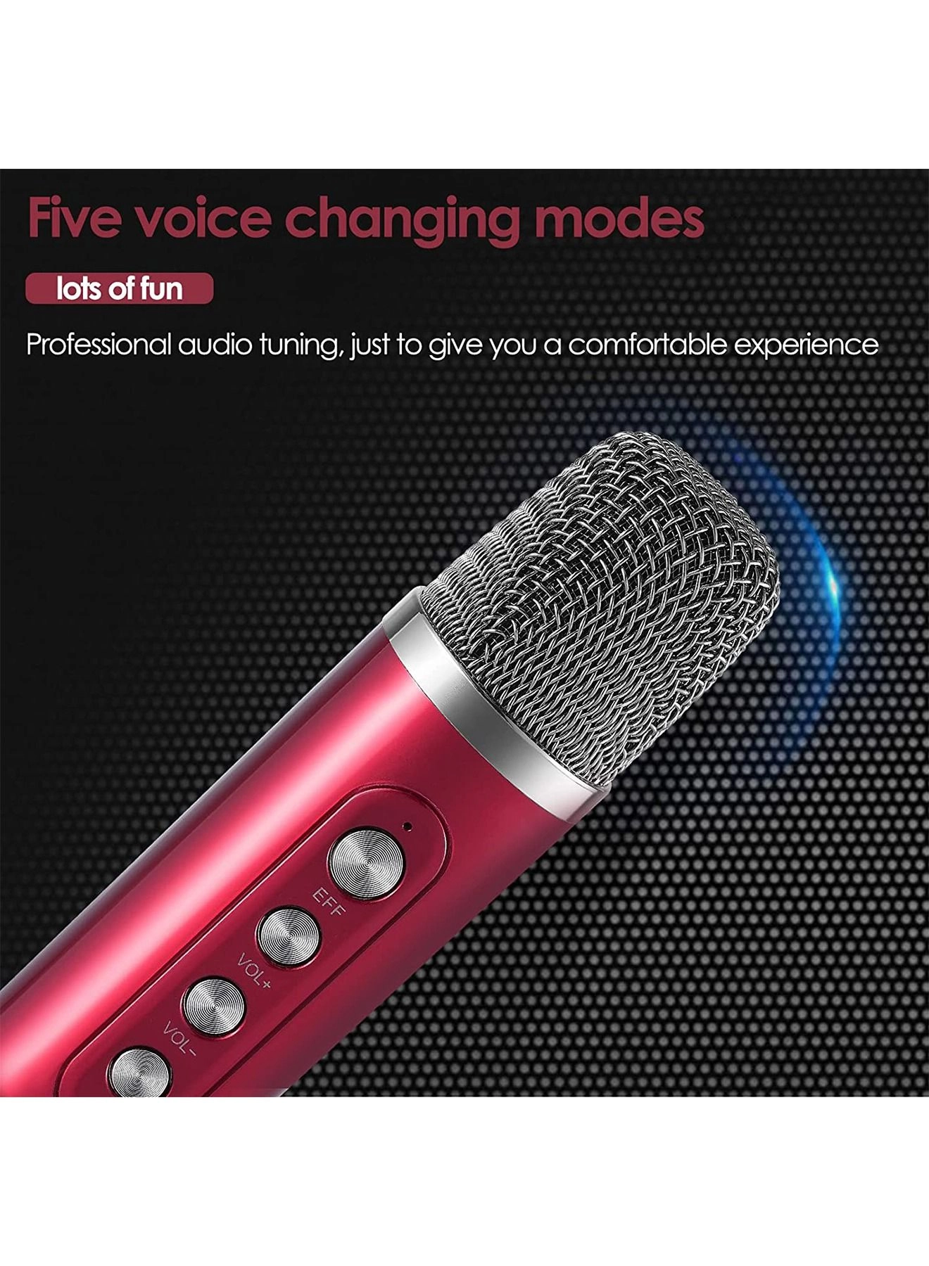Portable Wireless Karaoke Microphone - two Y21 microphones
