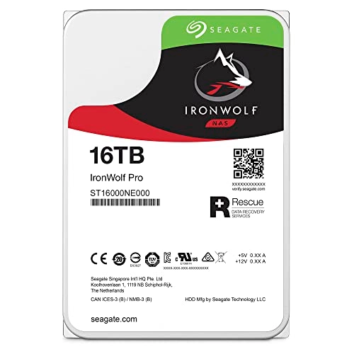 IronWolf Pro 3.5" 7200rpm 256MB SATA 6Gb/s (ST16000NT001) - 16TB