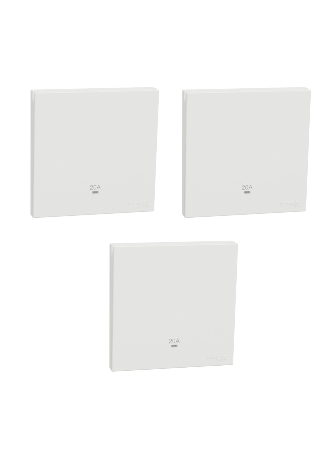 AvatarOn C 20A 1-Gang Double Pole Switch - 3 pcs