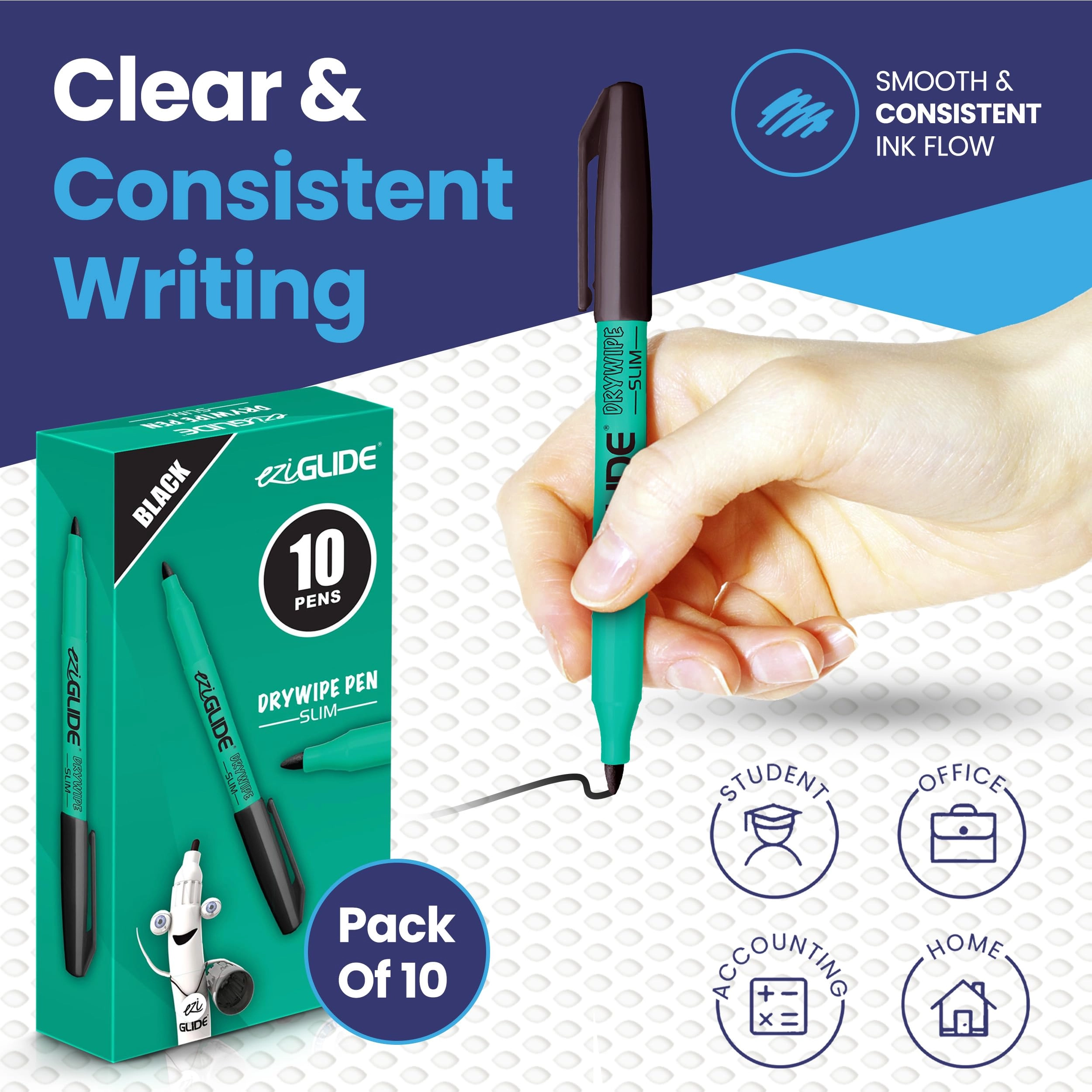 Whiteboard Marker - Black Bullet Tip