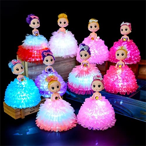 Cute Luminous Doll LED Night Light - Battery Powered Multicolor