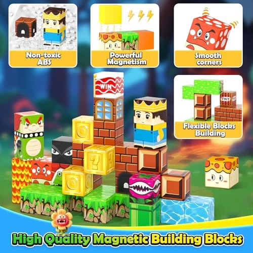 Magnetic Building Blocks - 40 pcs