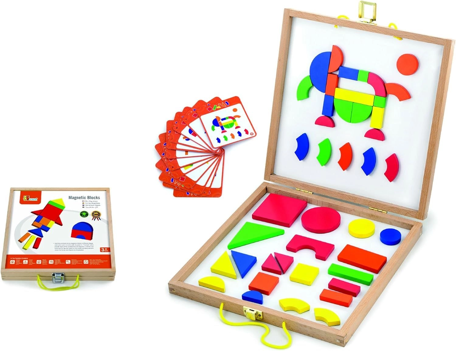 VIGA Magnetic Blocks Puzzle - 42 pcs