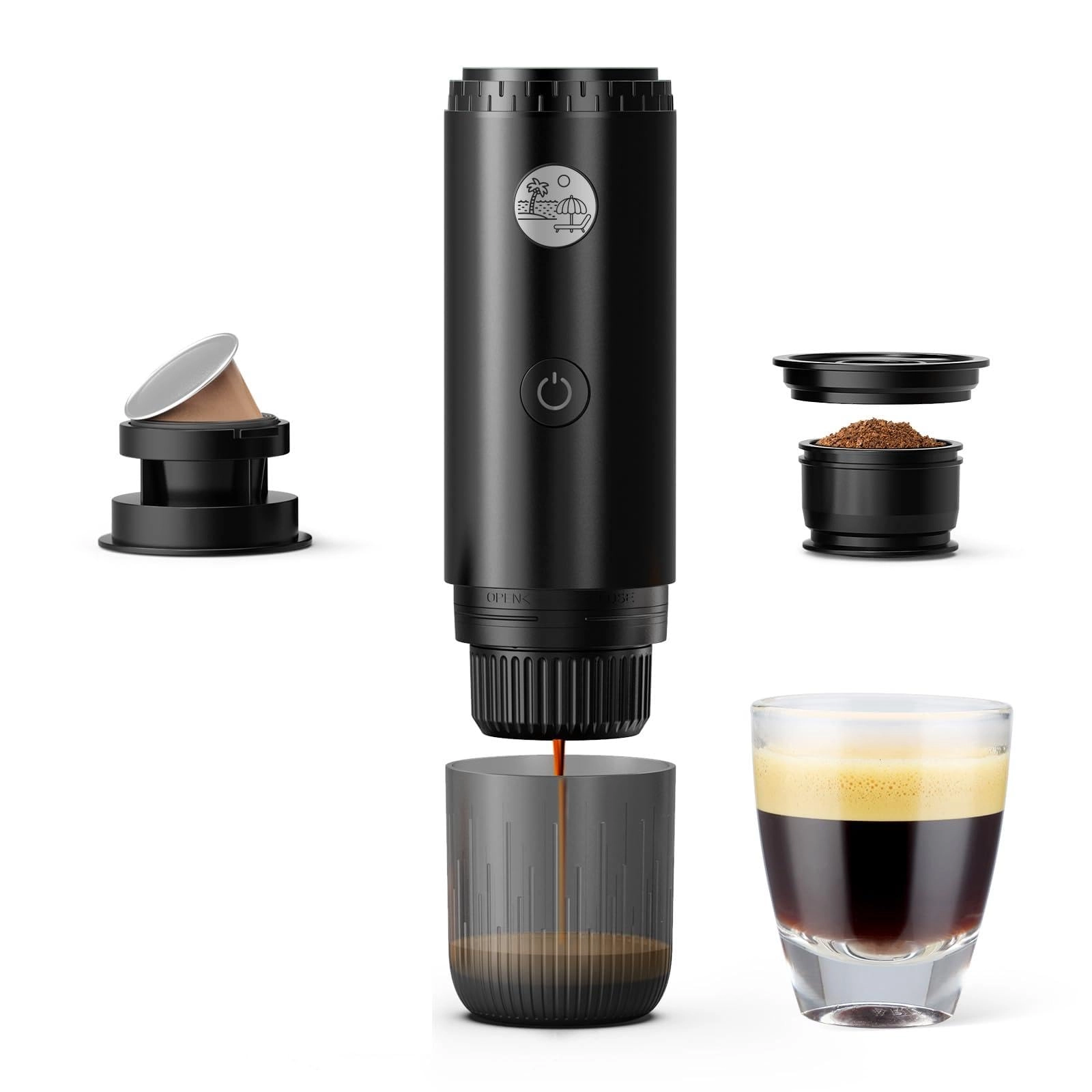 Portable Coffee Maker - powder capsules