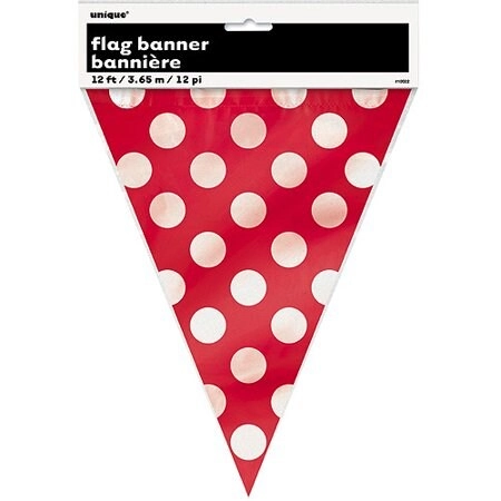 Party Zone Deco Dot Flag Banner