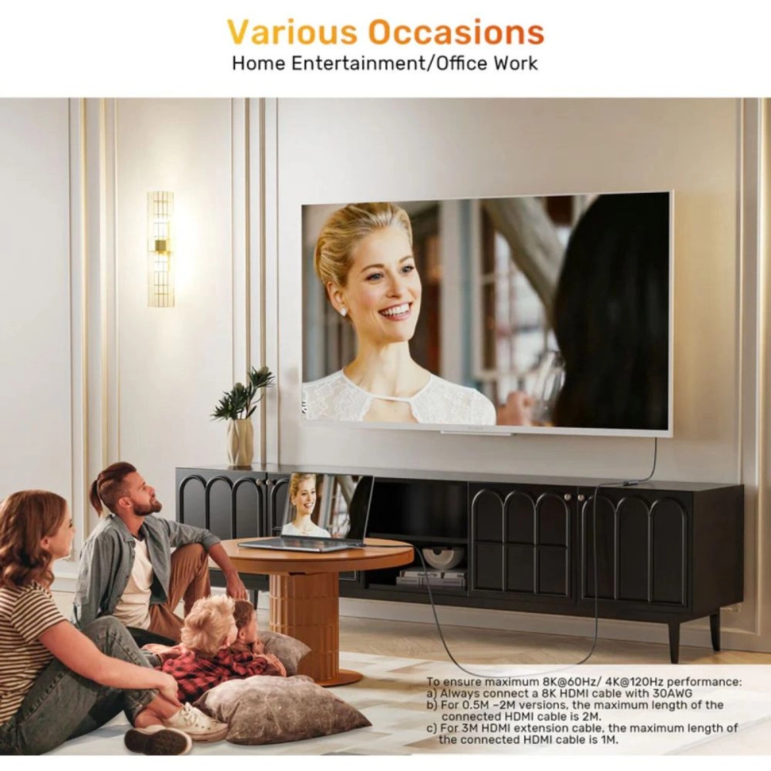 8K HDMI Cable - 0.5m