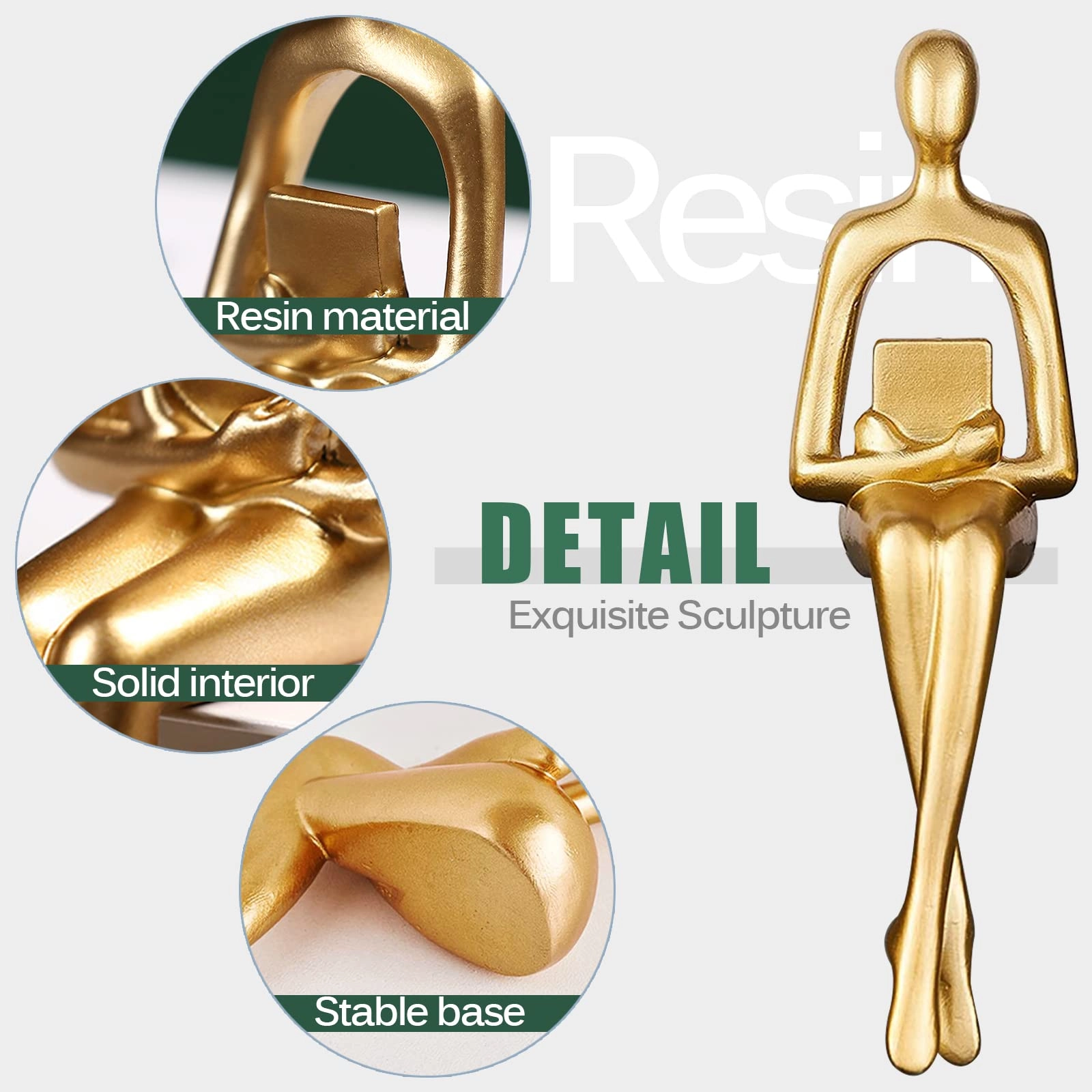 Thinker Statues - Resin