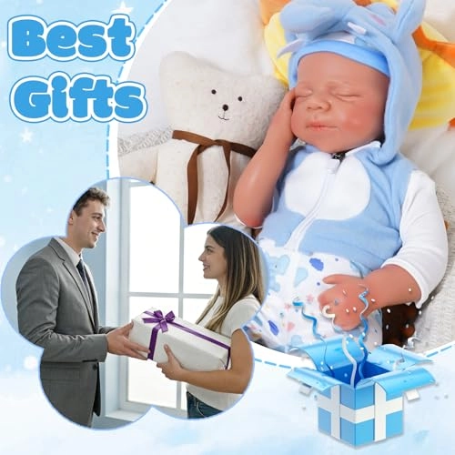 Reborn Baby Doll - 18.9 in Silicone Boy Ages 5+