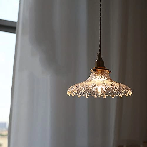 Flower Glass Pendant Light - Vintage E27/E26