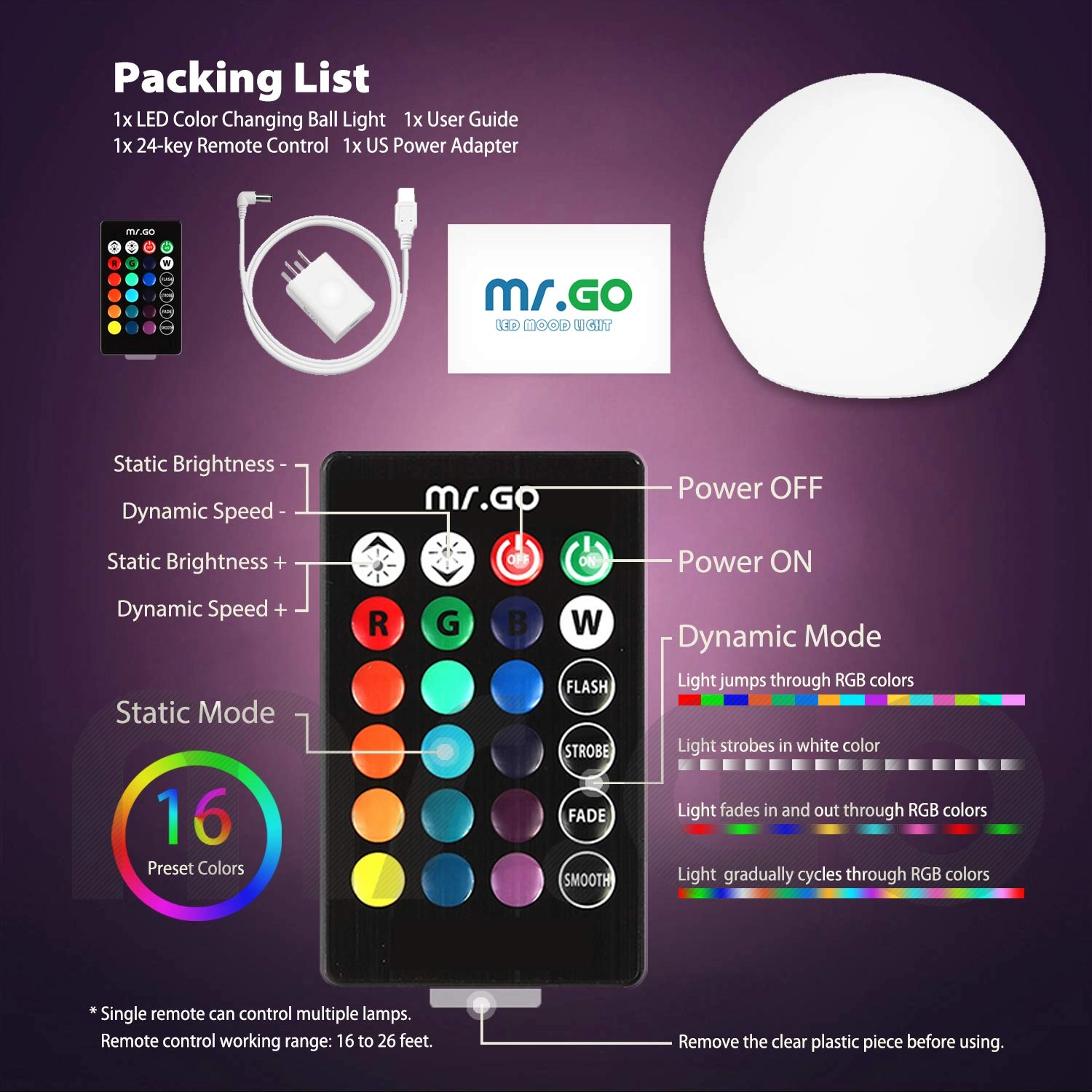 LED Glowing Ball - Polyethylene (PE)