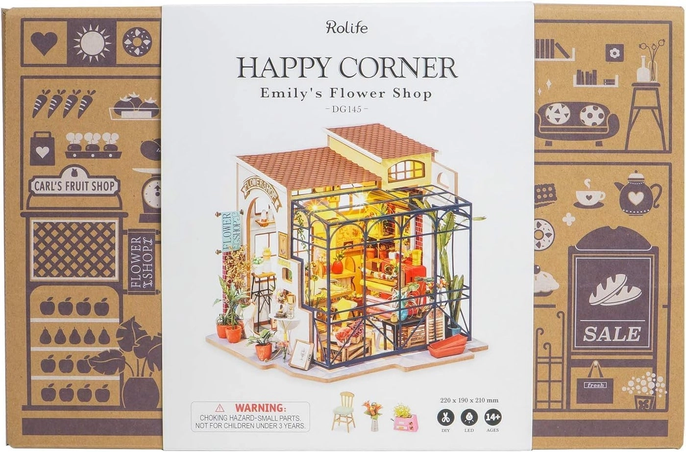 DIY Miniature Dollhouse Kit - Halloween/Christmas 1:20