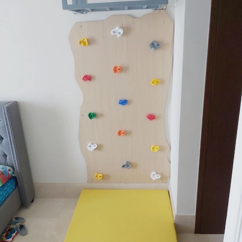 Rock Face Climbing Wall with Monkey Bars - 240 x 120 cm Suitable for 3 to 9 yrs
