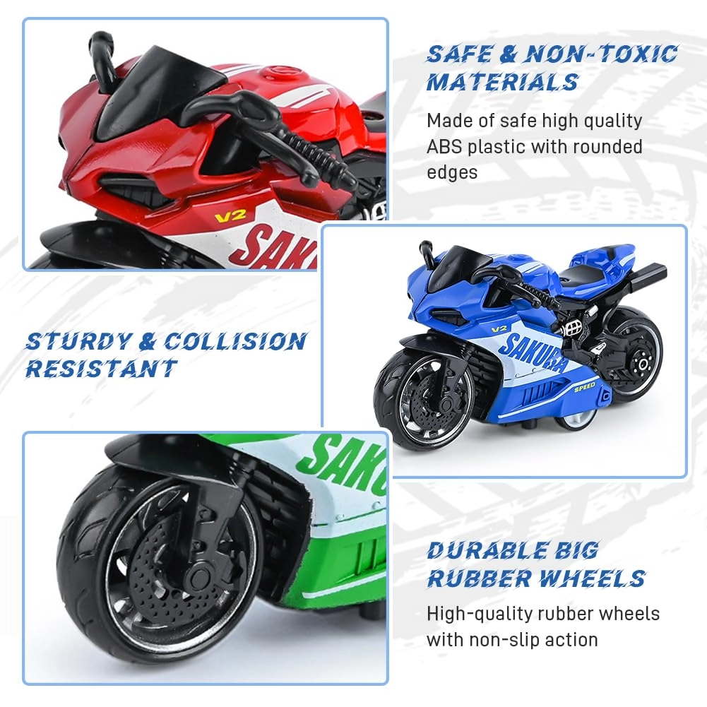 Toy Motorcycle - 1:18 3pcs