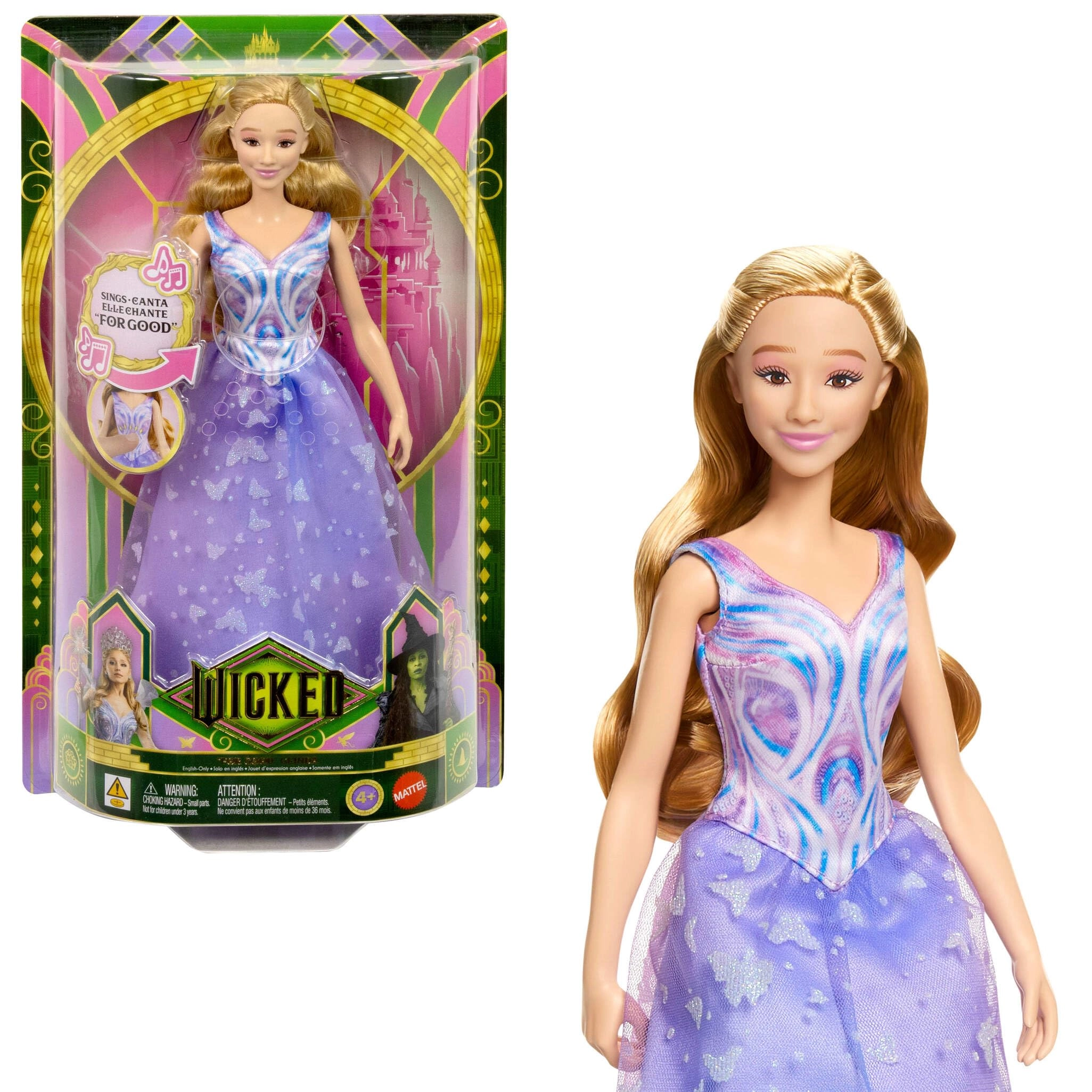 Glinda Doll - Singing Movie-Inspired Removable Outfit Ages 4+