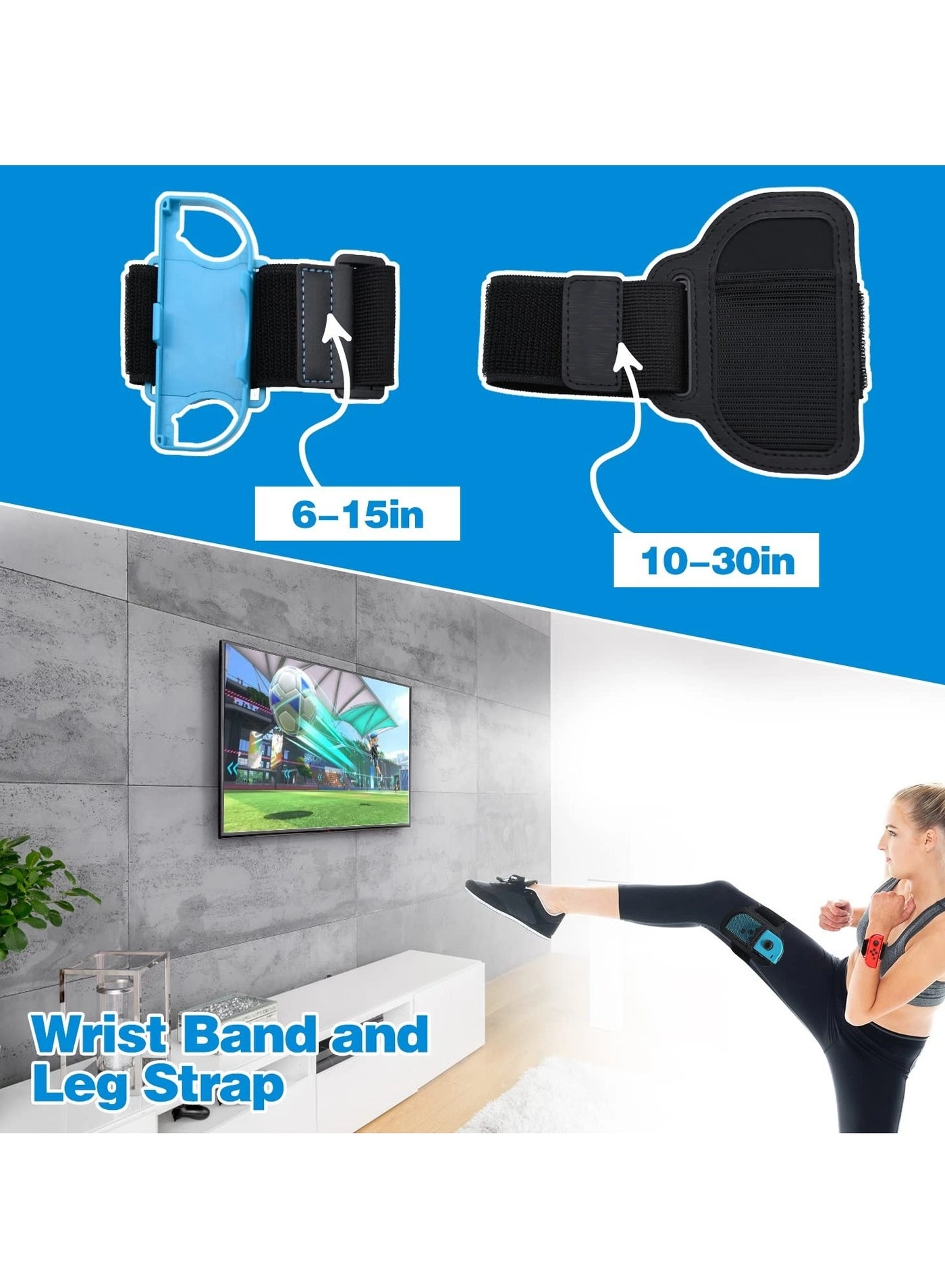 Tennis Rackets + Swords + Golf Clubs + Boxing Grips + Leg Straps + Joy-con Wrist Straps - Nintendo Switch