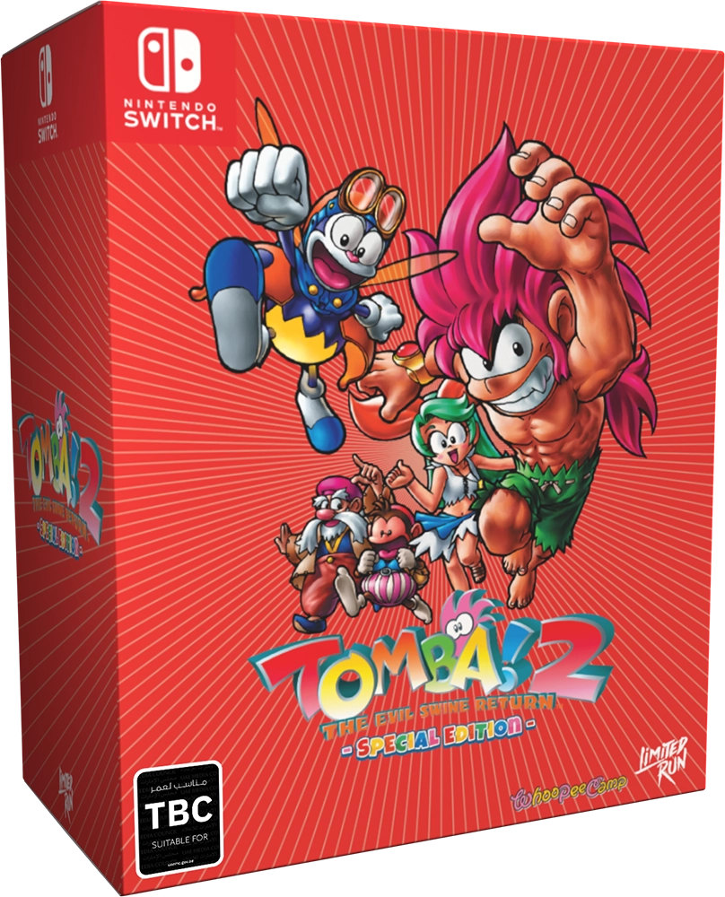 Limited Run Tomba! 2: The Evil Swine Return Collector's Edition - Nintendo Switch