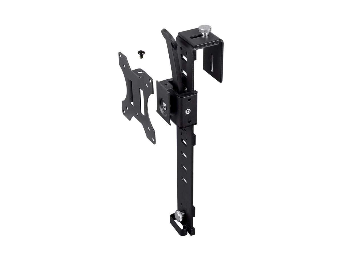 Cubicle Flat Panel Monitor Mount - 10 Easy Height Adjustments Up to 17.6lbs Black