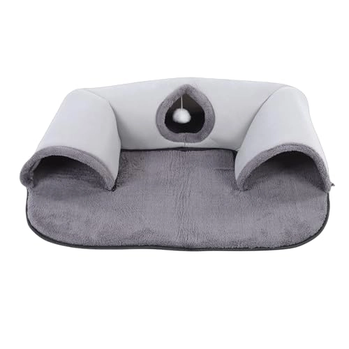 U-Shaped Cat Tunnel Bed - Polyester
