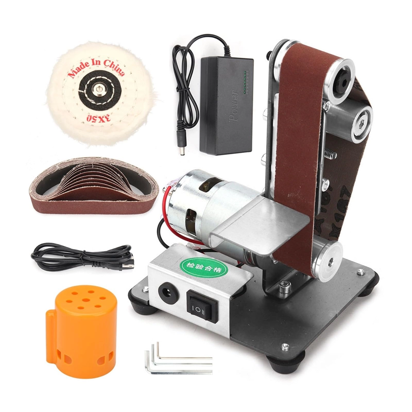 Mini Belt Sander - 7 Variable Speed 10 Sanding Belts
