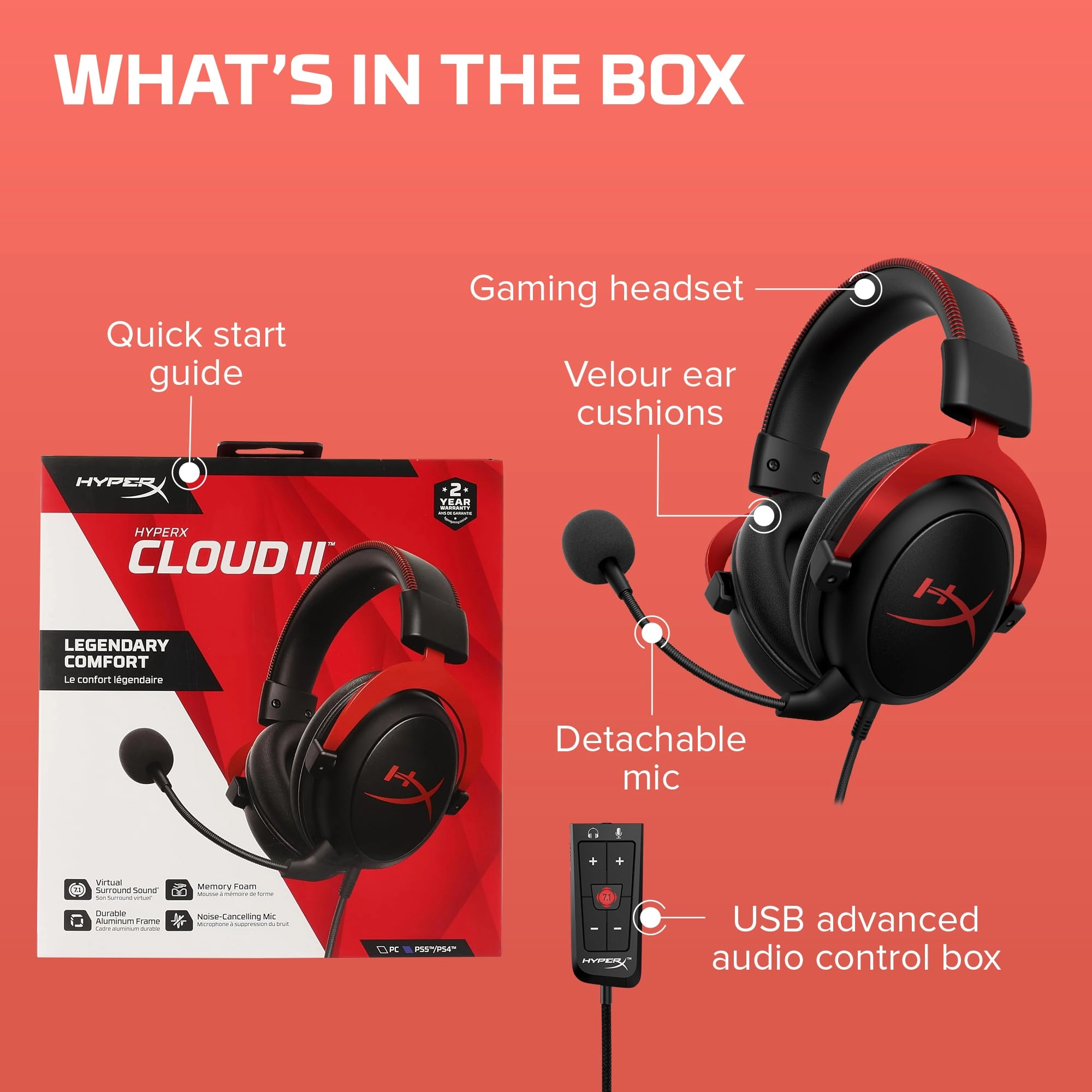 Cloud II Wired Headphone