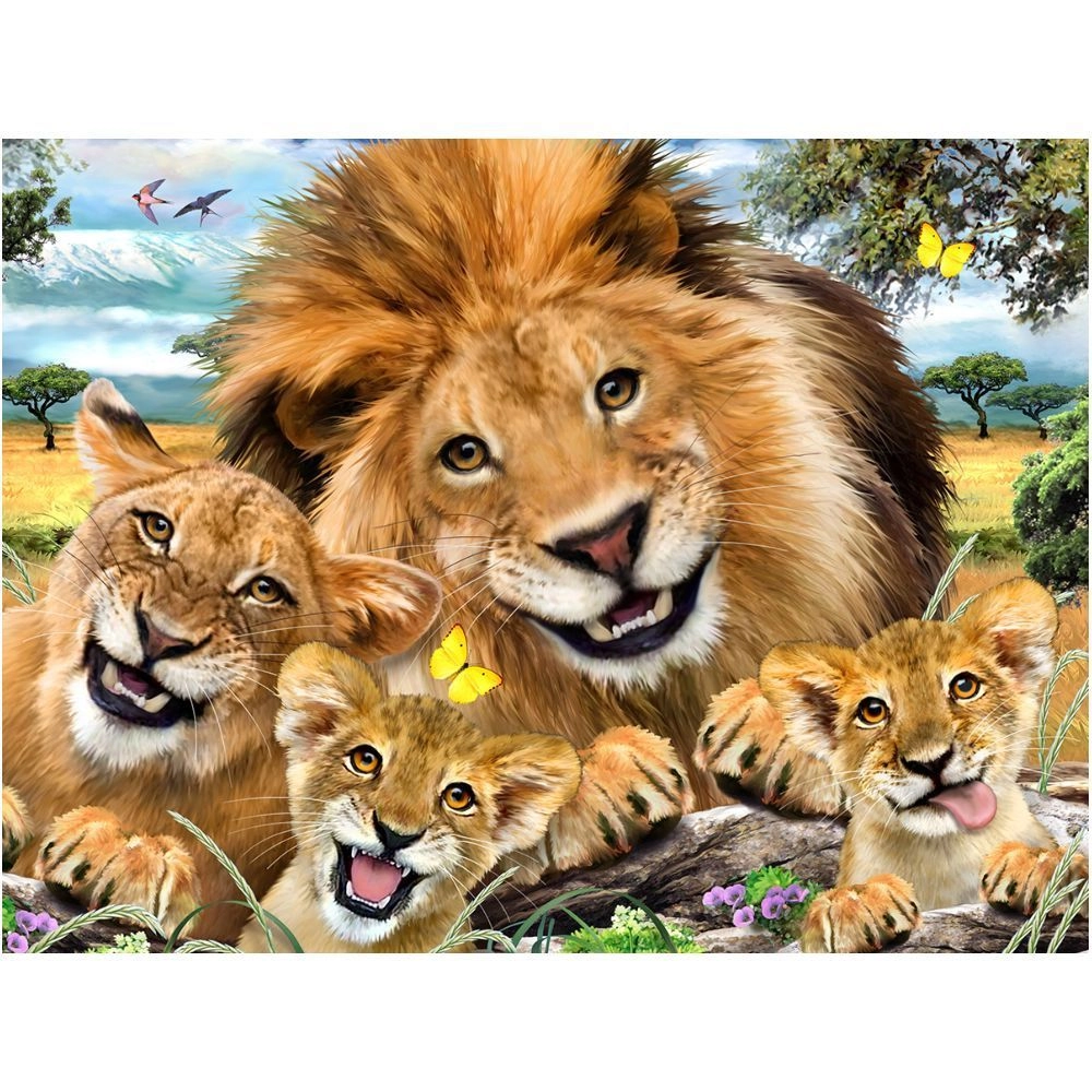 Lion Selfie 3D Puzzle (FGI-15803) - 48 pcs