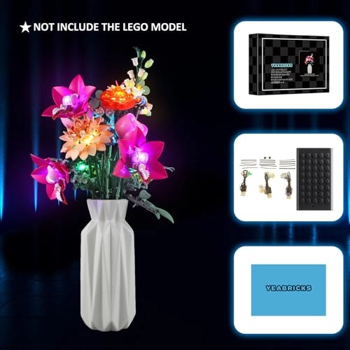 LED Light - 10342 Pretty Pink Flower Bouquet