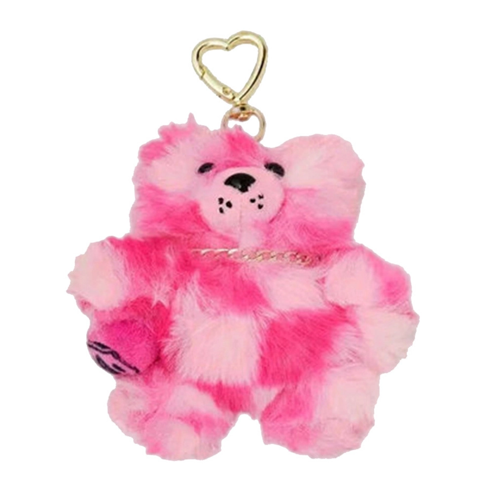 Sprayground Bear Cub Keychain - PINK Faux-fur