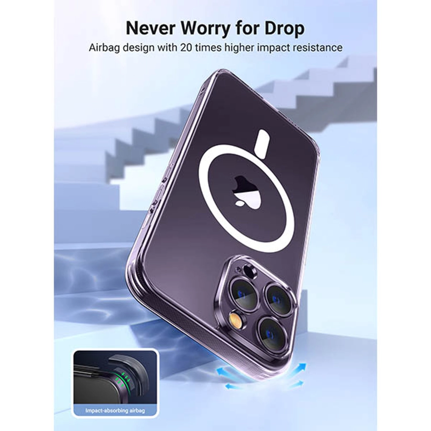 Magnetic Back Case for iPhone 14 Pro