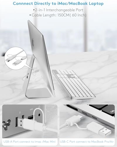 Aluminum USB Wired Keyboard