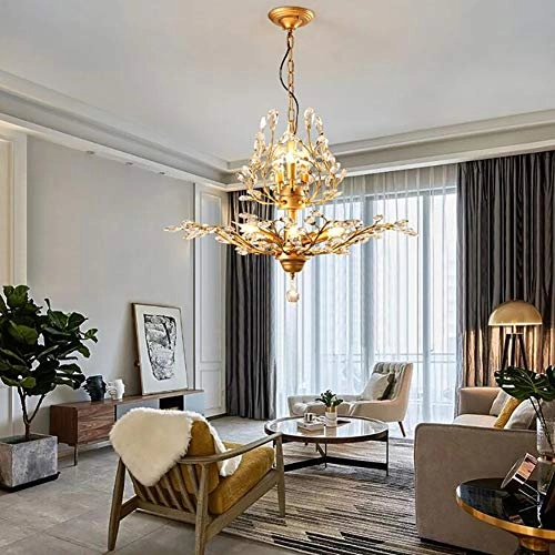 Rustic Flower Chandelier - 7 head Black