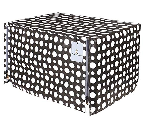 Dots Design PVC Microwave Oven Full Closure Cover - 30 Litre Grey