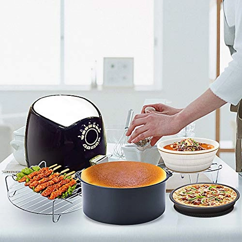 Cake Barrel + Pizza Pan + Metal Holder + Multi-Purpose Rack + Silicone Mat - Silicone SET OF 9