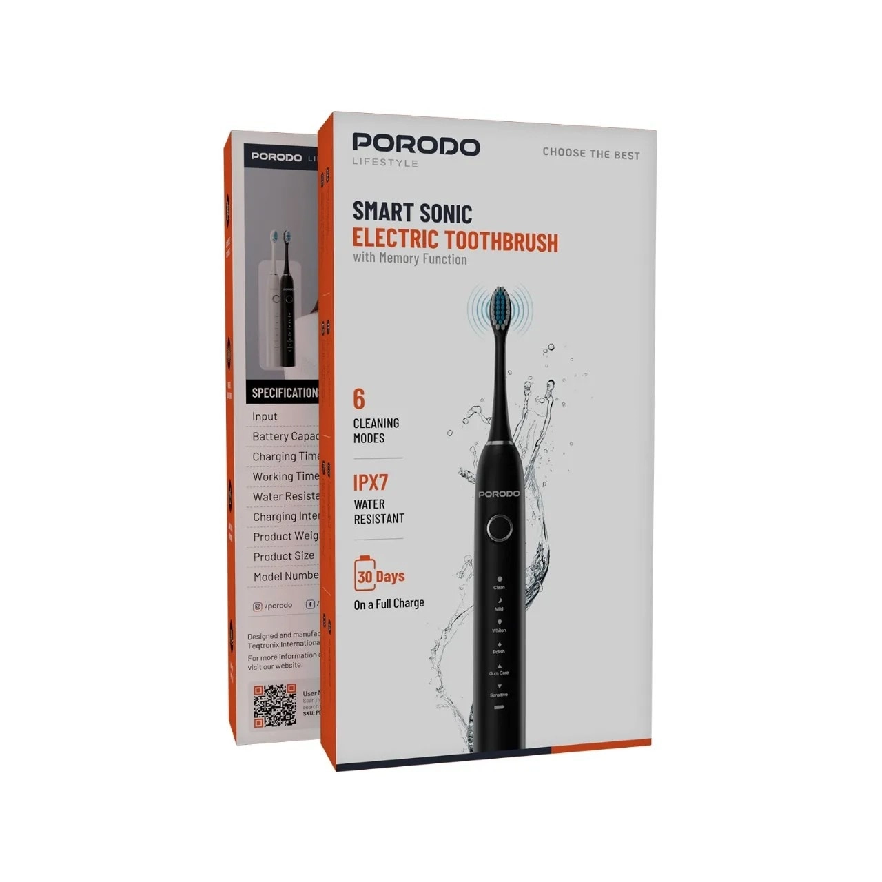 Smart Sonic Electric Toothbrush - 6 Cleaning Modes Up to 30 Days Working Time