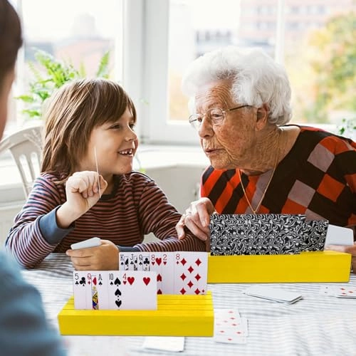 Playing Card Holders Deck Stand Wood