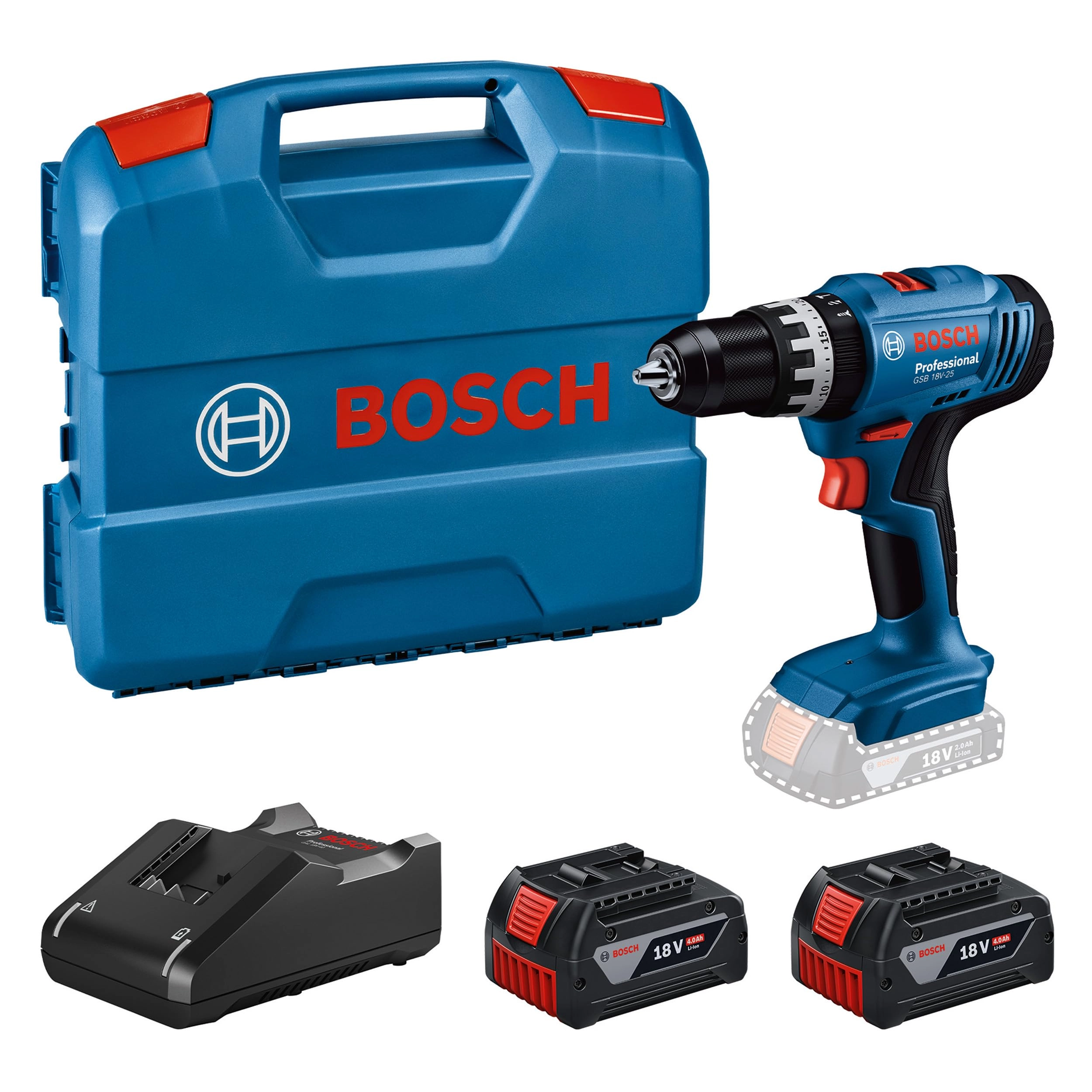 Bosch GSB 18V-25 - 4 Amp Hours
