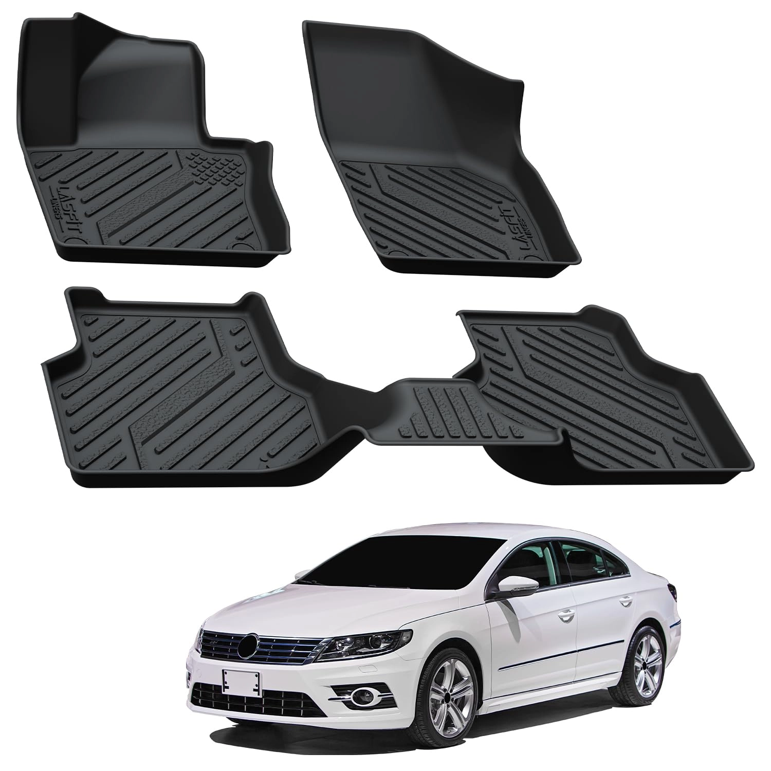 Floor Mats for Volkswagen Jetta - 2011-2018 1st & 2nd Row