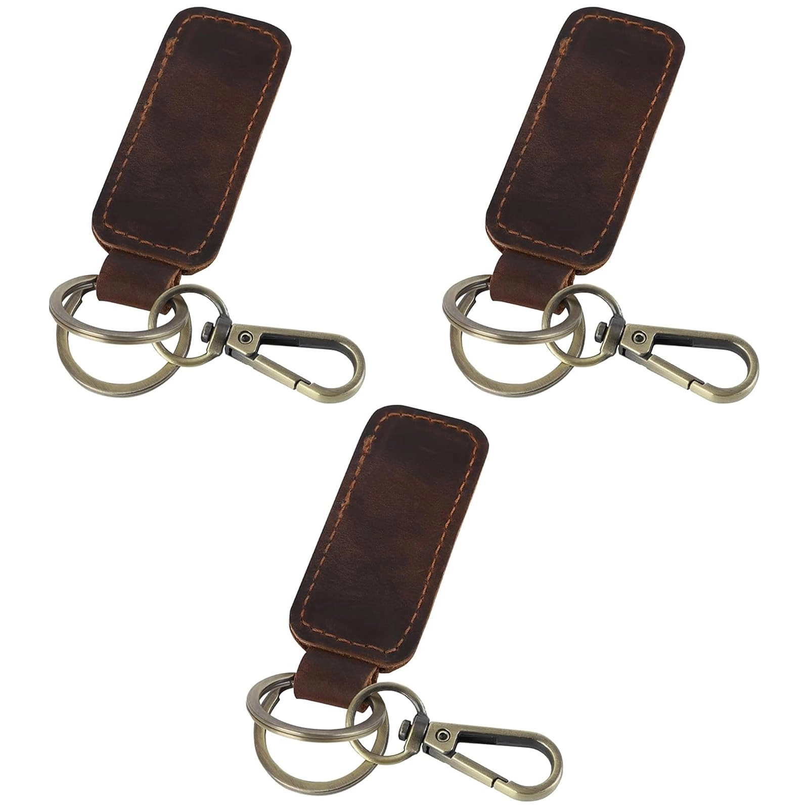 Leather Keychain - Car