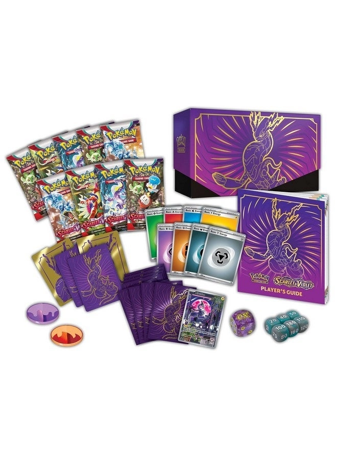 Scarlet and Violet Elite Trainer Box - 1 Full Art Promo Card 9 Boosters