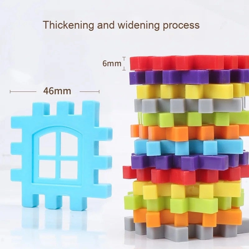 Large Plastic Building Blocks - 210 pcs