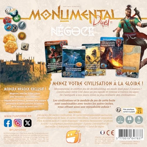 Monumental Duel: Negoce - Card Game (French)