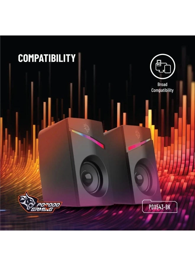 Gaming Stereo Speakers - 6W