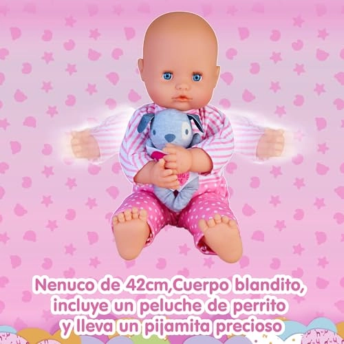 Mimoson Baby Doll - 42 cm soft body plush puppy Ages 3+