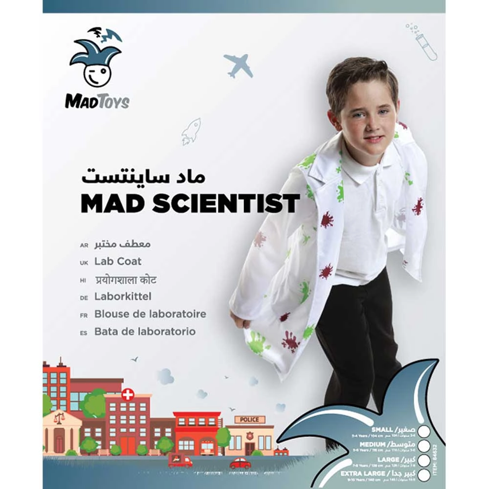 Mad Scientist Professions Costumes - 7-8 Years