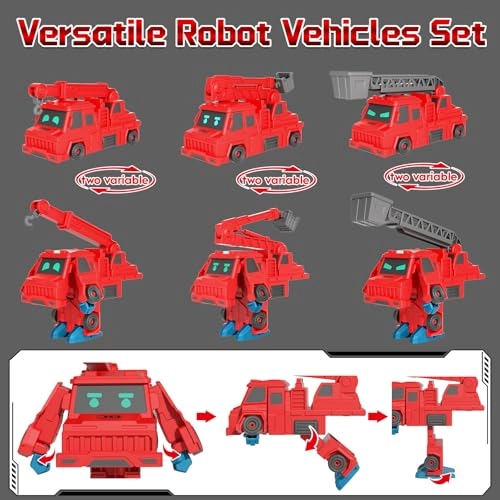 Transformable Fire Truck - 19-piece
